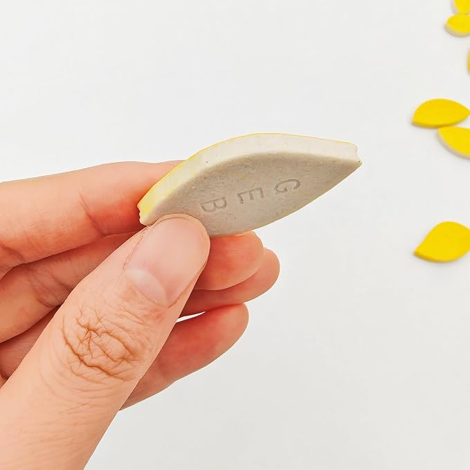 500g/1.1lb Leaf-Shaped Ceramic Mosaic Tiles, Ceramic Mosaic Pieces - Image 5