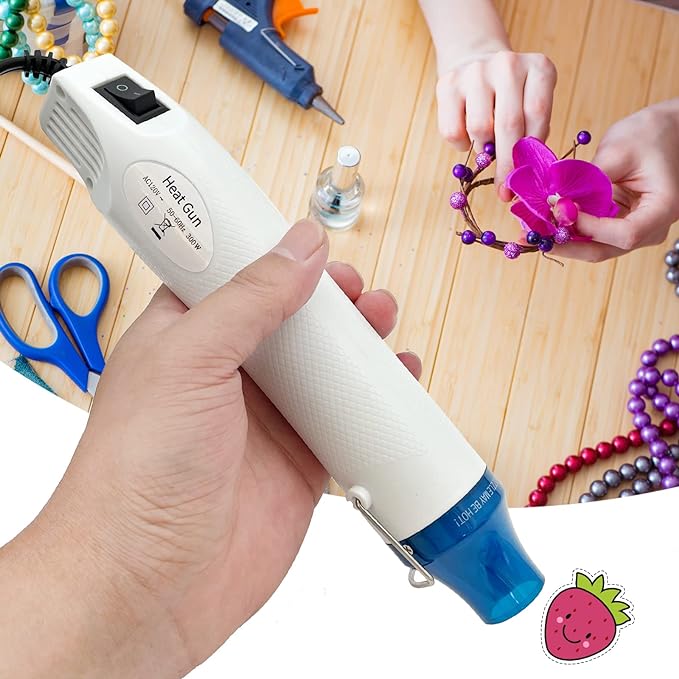 Heat Gun, Mini Hot Air Gun for DIY Crafts Portable Heat Air Gun Tool for Embossing Shrink Wrapping Drying Paint