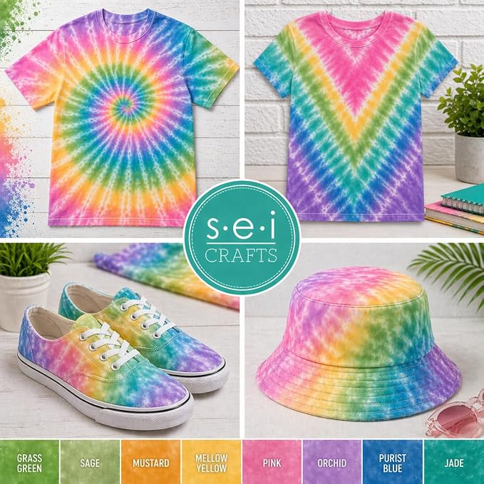 SEI 8 Pack Natural Fade Tie Dye Spray Kit, Tye Dye Kits - Image 9