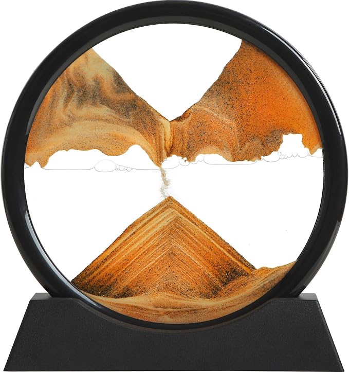 Moving Sand Art Liquid Motion, 3D Deep Sea Sandscape Color Quicksand Decor by KPNUWN