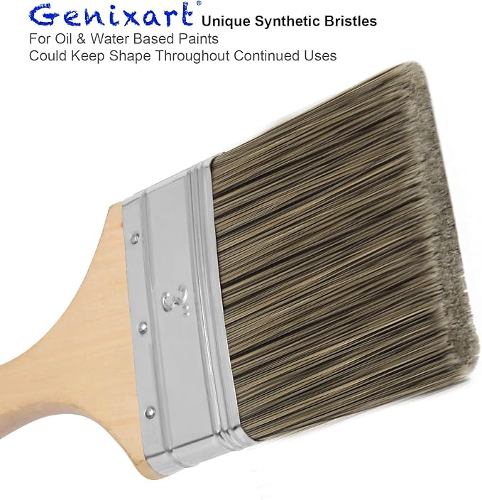 Double Thick Chip Paint Brush, Wood Stain Brushes - Image 2