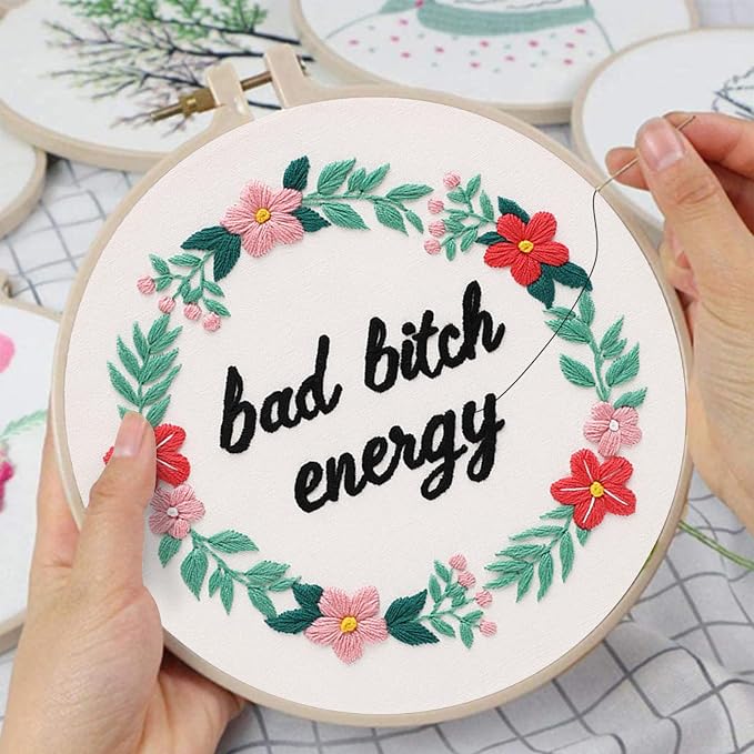 Louise Maelys 3 Sets Funny Embroidery Kits - Image 4