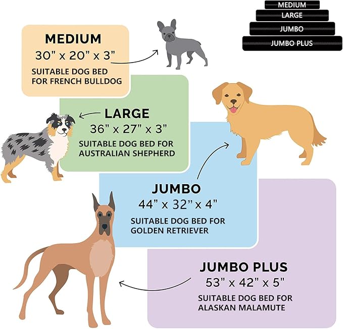 Dog Bed Covers Replacement Washable, 30L X 20W X 3H inch Washable Removable - Image 2