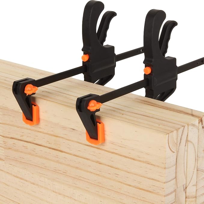 4 Inch Bar Clamps for Woodworking, 8 Pack Quick Grip Clamps Trigger Clamp One - Image 6