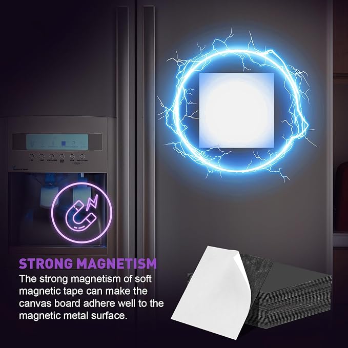 ESRICH 40 Pack 2x2IN Mini Magnetic Canvas Panels, Small Canvases - Image 4