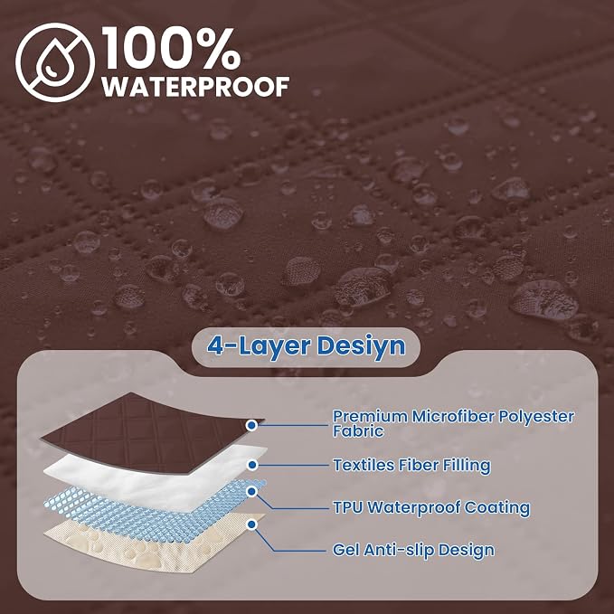 Waterproof Dog Bed Cover, Non-Slip Dog Blanket - Image 2