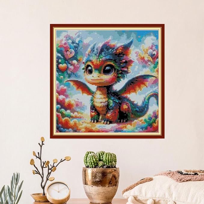 MYBISYMQQ Cute Rainbow Dragon Cross Stitch Kits - Image 4
