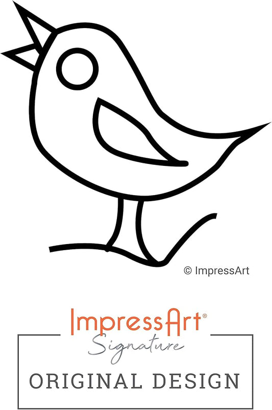 ImpressArt - Song Bird Signature Metal Design Stamp, 6mm