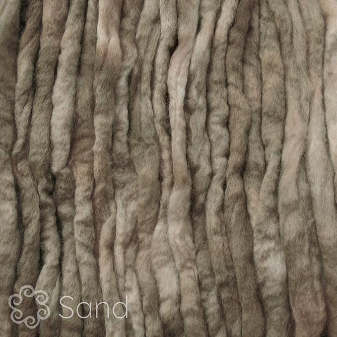 Wool Roving Hand Dyed. Super Soft BFL Combed Top Pre-Drafted - Image 2