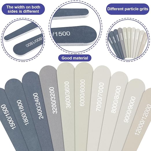 Honoson 20 Pcs Sanding Sticks for Plastic Models 3D Print Polishing Sticks - Image 3