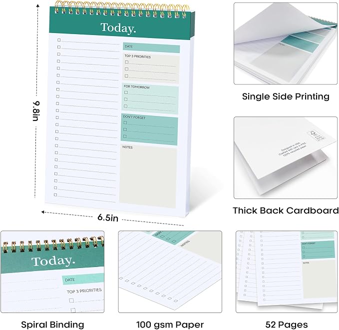 Taja 6 Pack of To Do List Notepad - Image 6