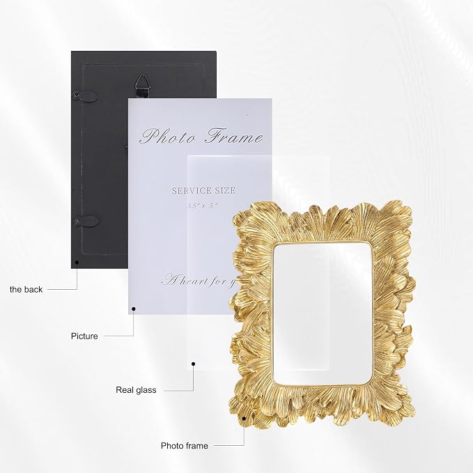3x5 Gold Picture Frames, Picture Frame - Image 5