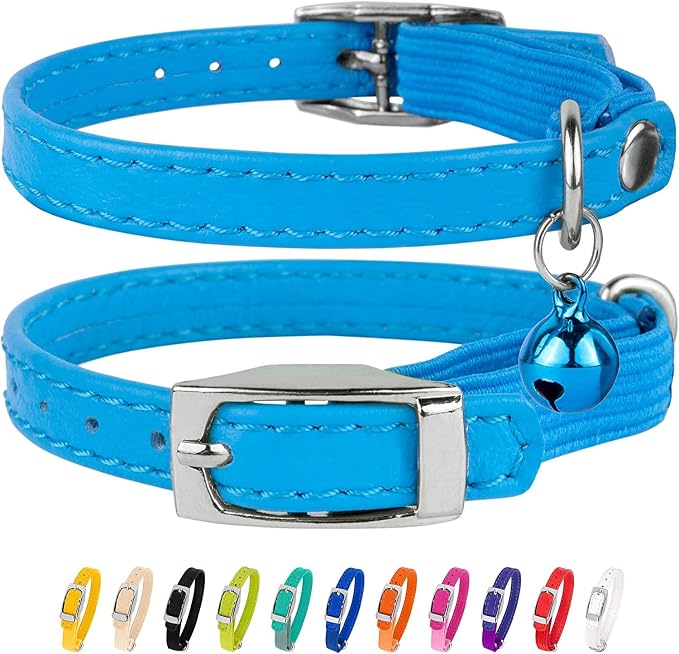 CollarDirect Leather Cat Collar, Kitten Collar - Image 2