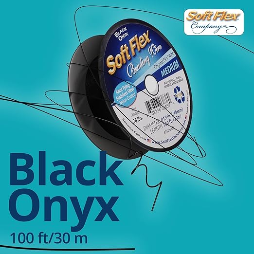 Soft Flex 49 Strand Beading Wire - Medium 0.19 Diameter - 100 Feet Nylon Design Wire