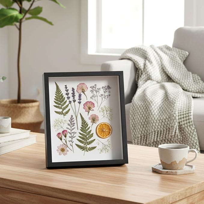 4 Pack 8 x 10 Shadow Box Frame, Shadow Boxes Display Cases 3D Wood Deep - Image 7