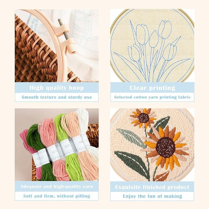 YWAOAIJD Punch Needle Embroidery Kit, Include Punch Needle Tools, Embroidery - Image 6