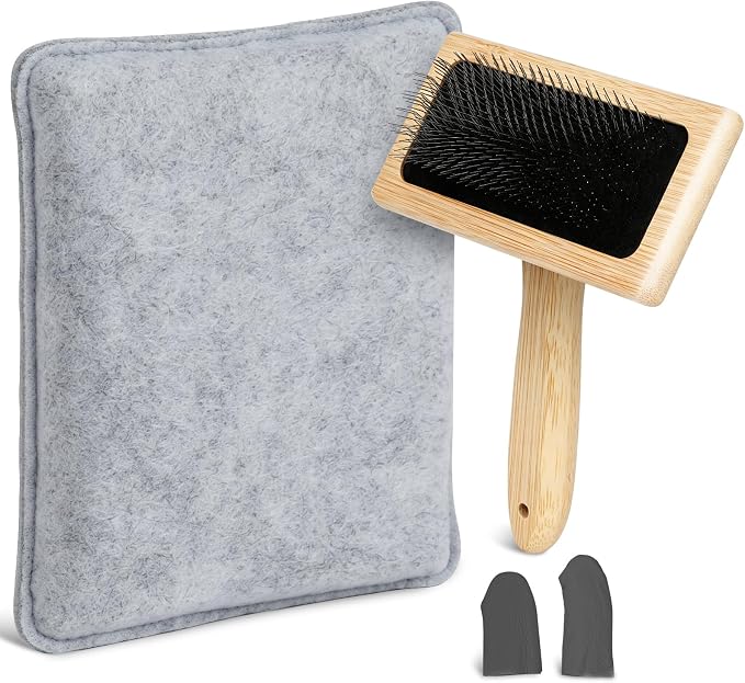 SOCNITC Needle Felting Tools Kit with7.09"× 5.91"Felting Mat and Wool Brush | by SOCNITC