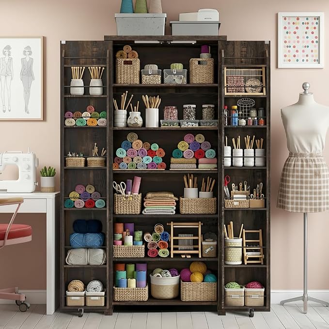 NEWOWNDS Craft Storage Cabinet by NEWOWNDS