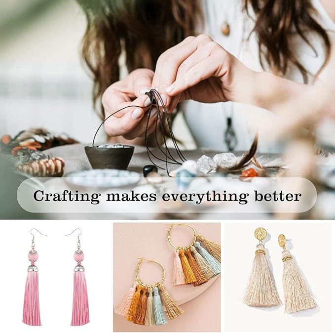 100 Pcs Gold Mini Tassels 13cm/5 Inch - Image 4