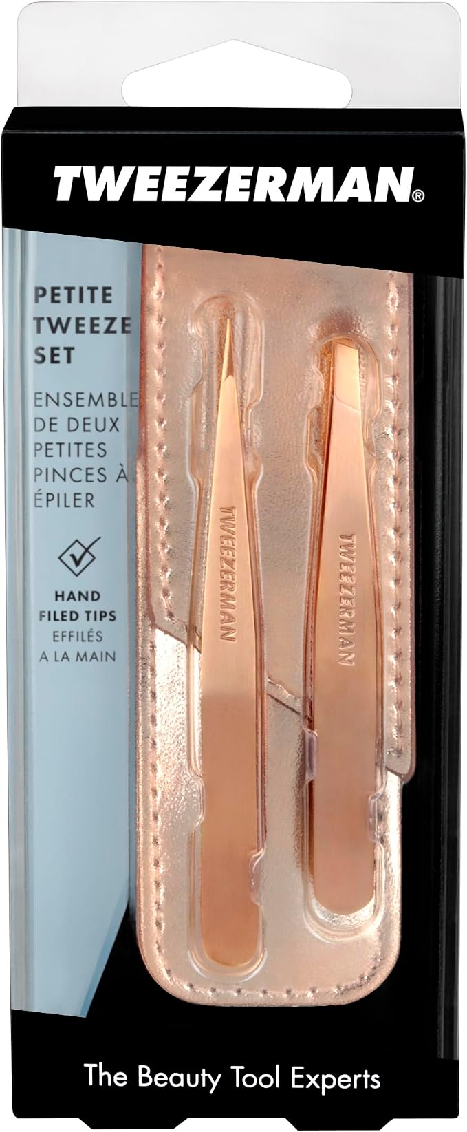 Tweezerman Rose Gold Petite Point and Slant Set - Image 5