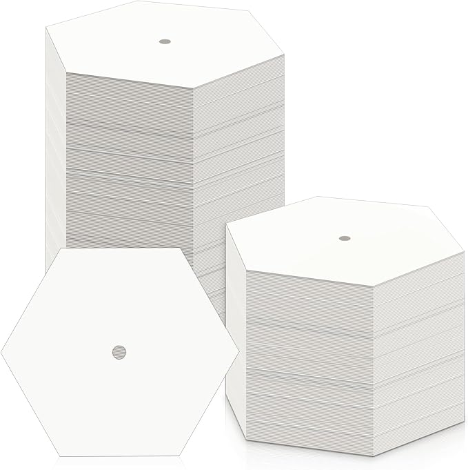 240 PCS Hexagon Piecing Paper Templates, 1.5" White Paper templates, Quilting by Neworkg