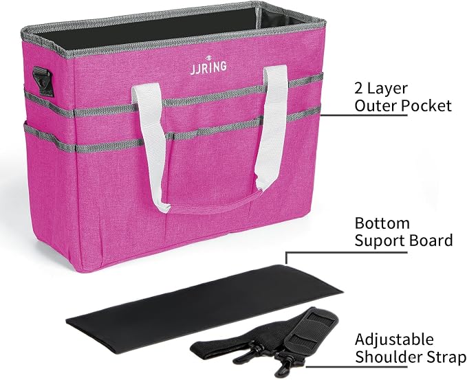 JJRING Craft Organizer Tote Bag, Large Art Storage Caddy - Image 5