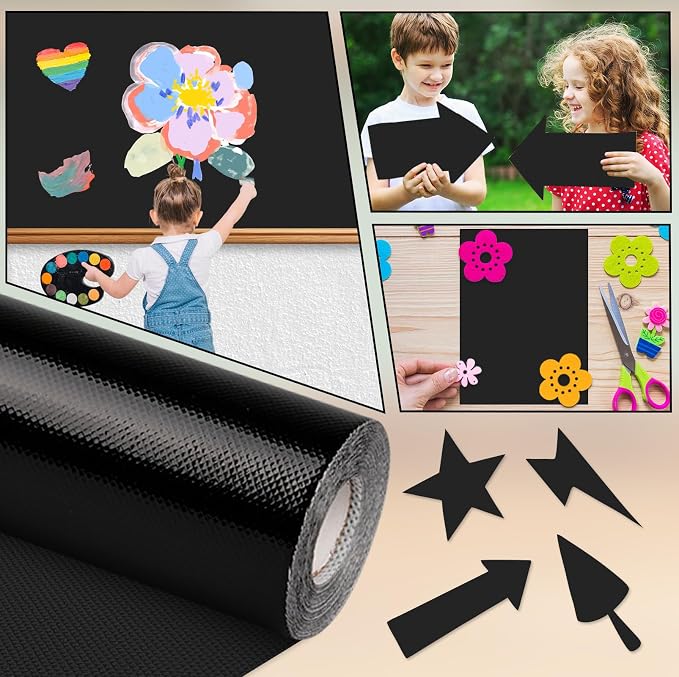 Inkspire Black Bulletin Board Paper Roll, 14.8FTx18.5IN Large Reusable - Image 5