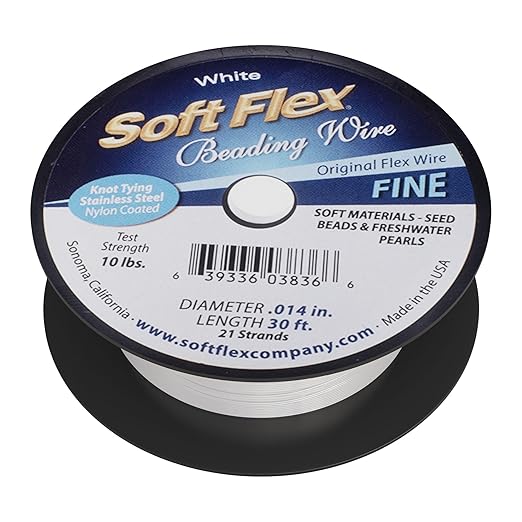 Soft Flex 21 Strand Beading Wire - Fine 0.14 Diameter - 30 Feet Design Wire