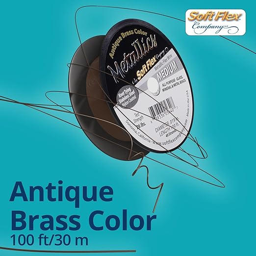 Soft Flex 49 Strand Beading Wire - Medium 0.19 Diameter - 100 Feet Nylon Design Wire