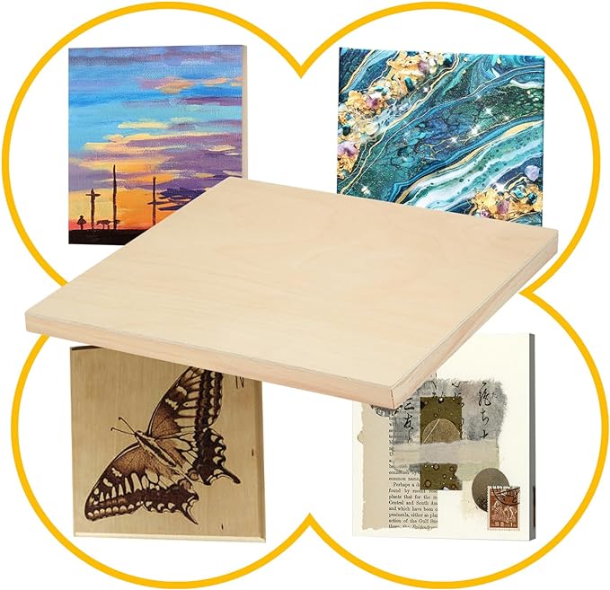 Falling in Art 2 Pack Unfinished Wooden Canvas Panels, 24x36 Gallery Birch Wood - Image 3