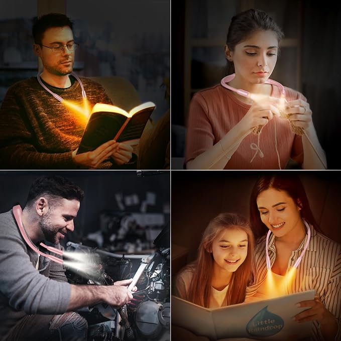 Gritin Book Light, Eye Caring 3 Colors & Dimmable Brightness Reading Light | - Image 7
