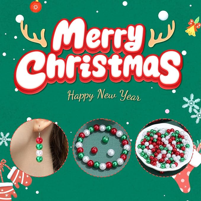 DUQGUHO 6mm Christmas Beads for Bracelets - Image 3