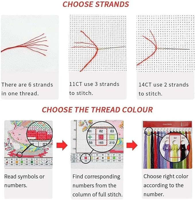 MBNTJHT Chicken Stamped Cross Stitch Kits - Image 6