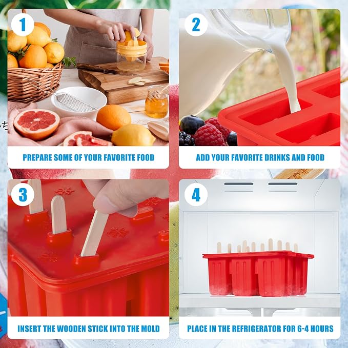 popsicle molds, Silicone ice pop mold Food Grade cakesicles mold - Image 5