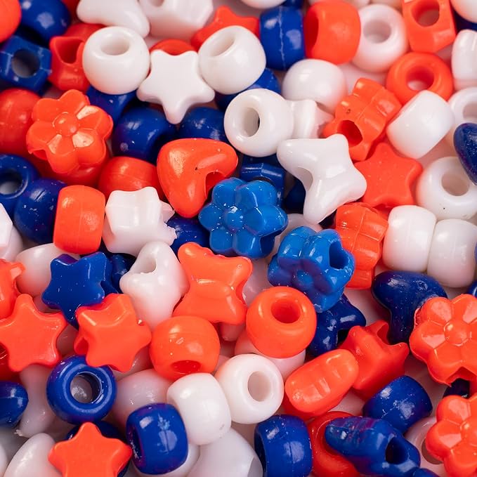 800PCS 6x9mm Valentine's Day Red Theme Pony Beads Bulk, Kandi Beads - Image 5