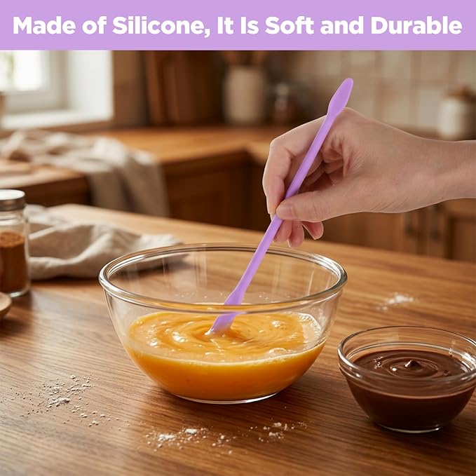 8PCS Silicone Stir Sticks Resin Tools, Reusable Mixing Sticks Silicone Stick - Image 6