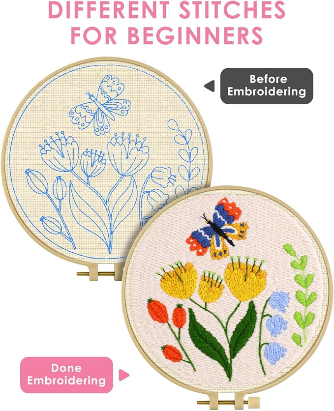 TINDTOP Punch Needle Kits, DIY Punch Embroidery Kits - Image 3