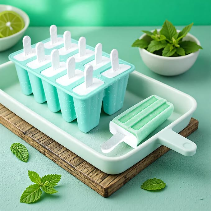Popsicles Molds, 10 Pieces Silicone Ice Pop Molds - Image 2
