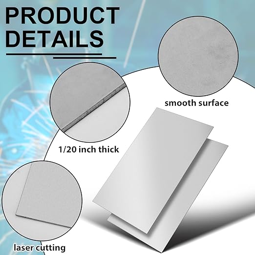 1 Pcs 16 Gauge 24 x 48 Inch Metal Steel Sheet Steel Plate Mild Carbon Cold Rolled Square Weldable Metal Panels for Outside Industrial DIY Use Projects Weld Accessories