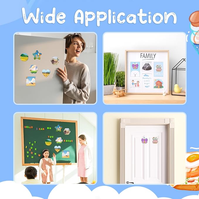 60 Pcs Magnetic Canvas Panel Mini Canvas Boards - Image 7