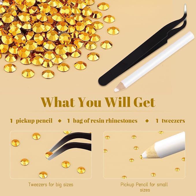 1500PCS 6mm Resin Rhinestones Bulk - Image 7