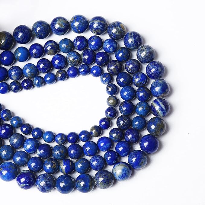 AAA+ Natural Lapis Lazuli Gemstone Beads 4mm 89PCS Round Loose Stone Beads for Jewelry Making DIY Bracelets Necklace Earrings