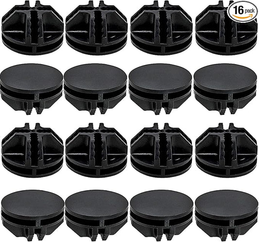 16 Pcs Black Plastic Connector, Wire Grid Cube Connector for Modular Closet Storage Organizer and DIY Wire Cube Storage Unit