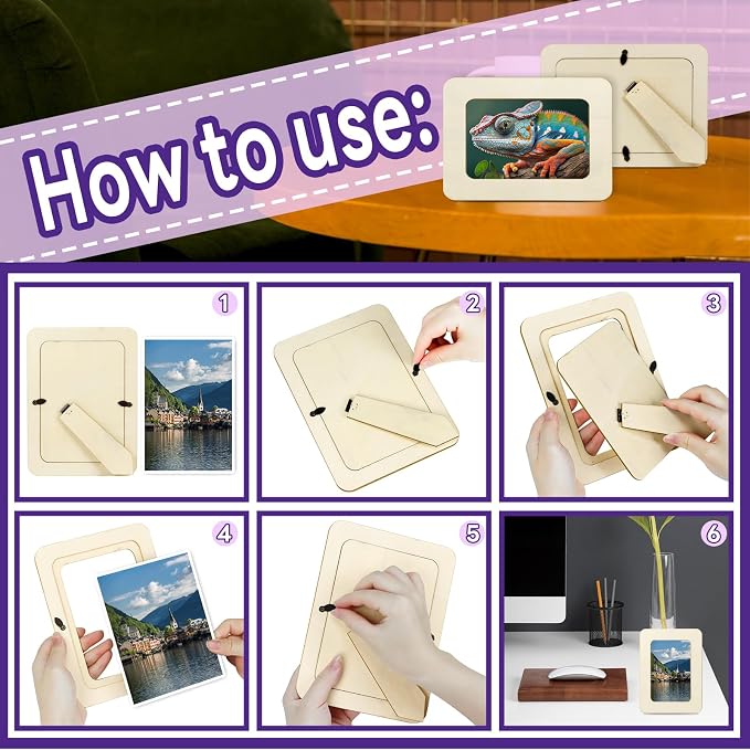VOKOY 20 Pack Wooden Picture Frames - Image 6