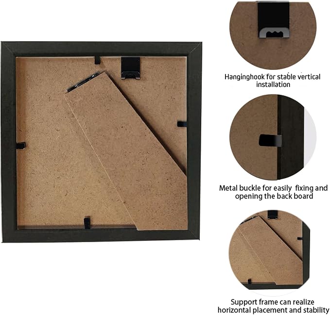 5x5 Small Shadow Box Frame Display Case, Display Case Box - Image 5