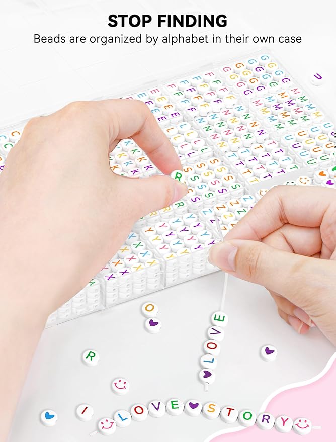 ARTDOT 1400 Pieces Letter Beads - Image 3