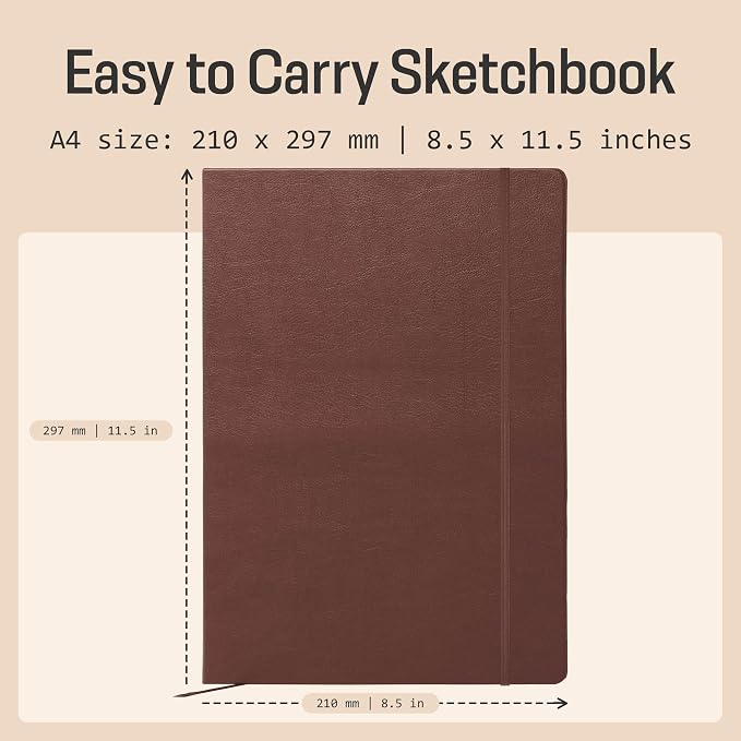 BROWNSTONE JOURNALS A4 Sketch Book Hardcover - Image 3