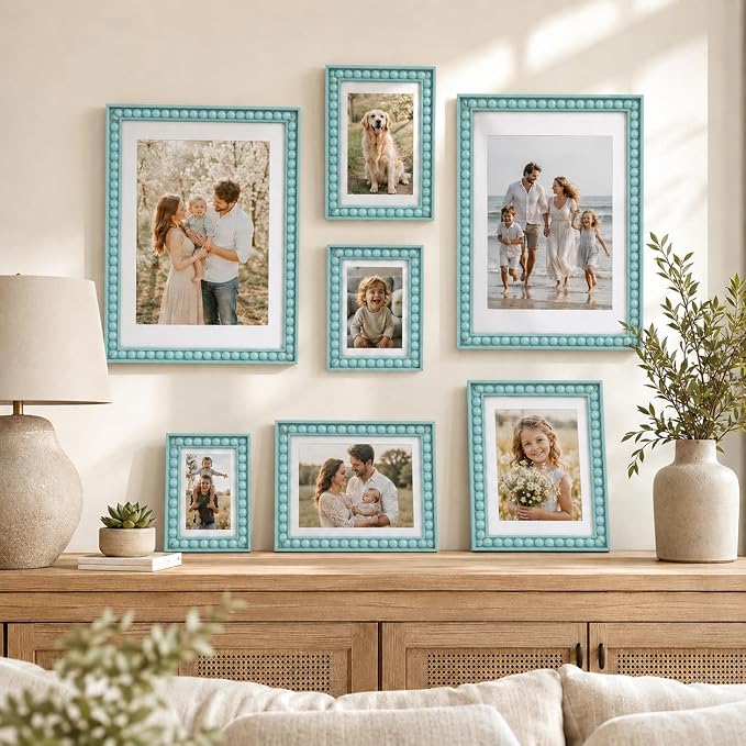 Solid Wood 11x14 Picture Frame Beaded Frame - Image 6