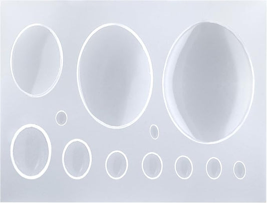FUNSHOWCASE Oval Cabochon Resin Epoxy Silicone Mold