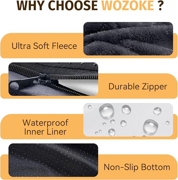 Orthopedic Washable Large Dog Bed: Cooling Dog Bed - Image 6